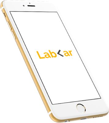 celular con la app de labCar